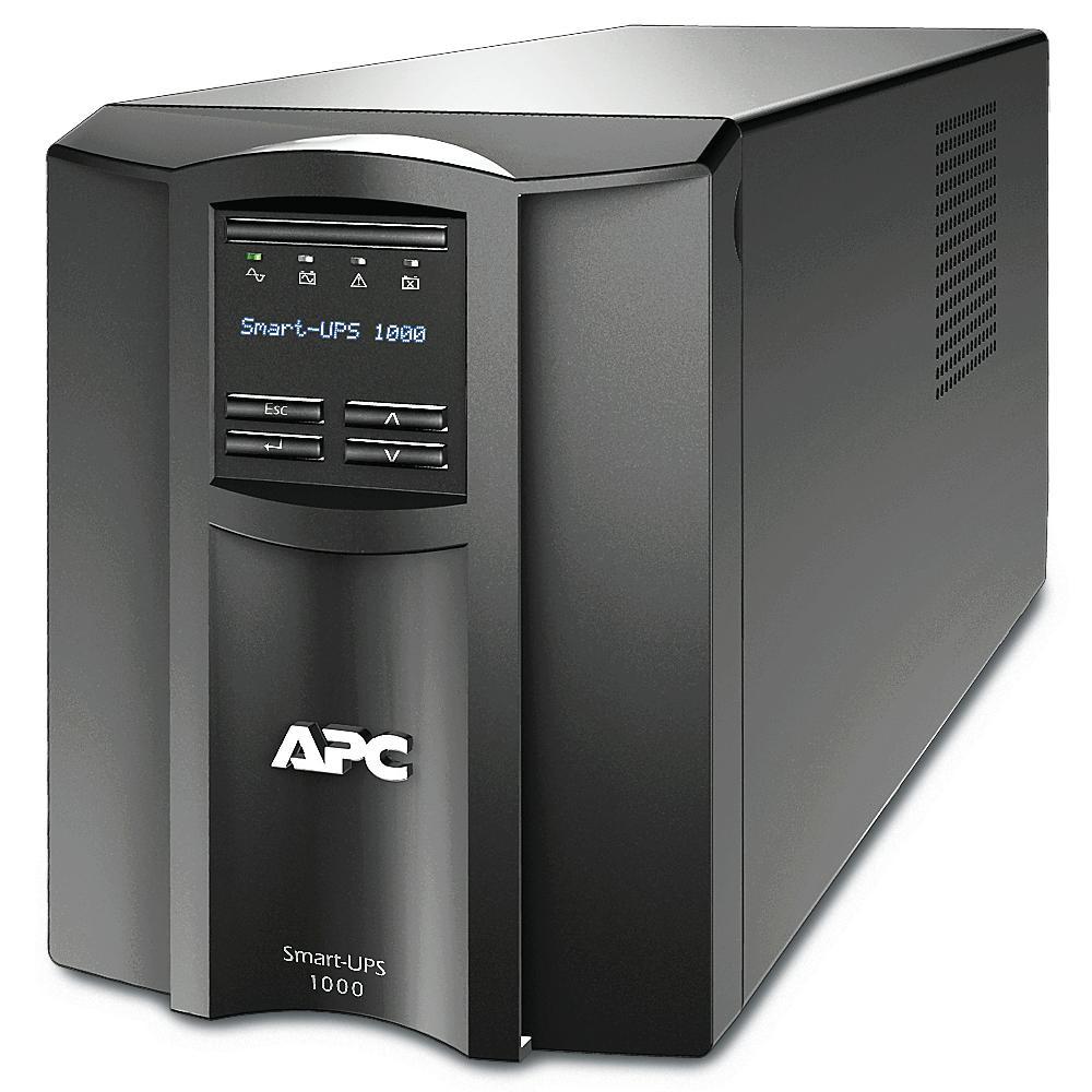 SMT1000IC APC Smart-UPS, Line Interactive, 1000VA/700W, Tower, 230V, 8x IEC C13 outlets, SmartConnect Port+SmartSlot, AVR, LCD Prouct Image 1