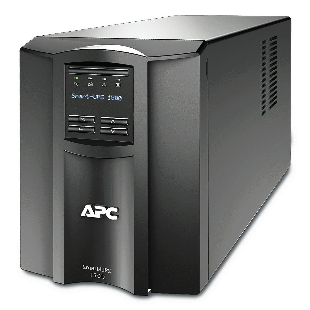 SMT1500iC APC Smart-UPS, Line Interactive, 1500VA/1000W, Tower, 230V, 8x IEC C13 outlets, SmartConnect Port+SmartSlot, AVR, LCD Prouct Image 1